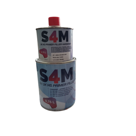 S4M 2K 5:1 HS PRIMER FILLER GREY 0.75L+INTARITOR 0.15L